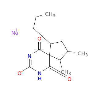 sodium 1,2-dimethyl-6,10-dioxo-4-propyl-7,9-diazaspiro[4.5]dec-7-en-8-olate