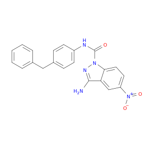 3-Amino-N-(4-benzylphenyl)-5-nitro-1H-indazole-1-carboxamide