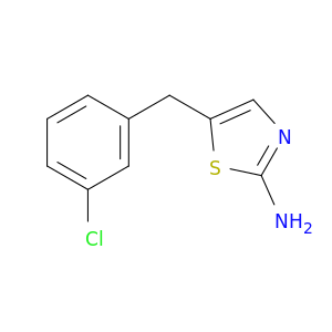 5-[(3-氯苯基)甲基]-1,3-噻唑-2-胺
