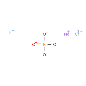 Chromium sodium fluoride phosphate