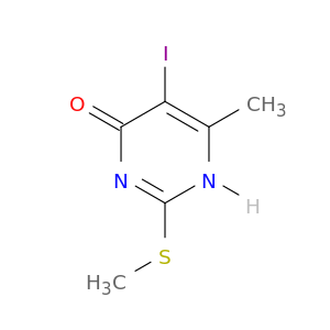 5-碘-6-甲基-2-(甲硫基)嘧啶-4-醇