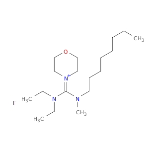 Morpholinium, 4-[(diethylamino)(methyloctylamino)methylene]-, iodide