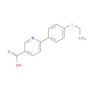 3-Pyridinecarboxylicacid, 6-[4-(ethylthio)phenyl]-