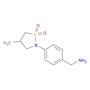 2-[4-(Aminomethyl)phenyl]-4-methyl-1,2-thiazolidine-1,1-dione
