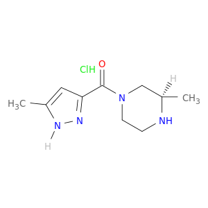 (3R)-3-Methyl-1-(5-methyl-1H-pyrazole-3-carbonyl)piperazine hydrochloride