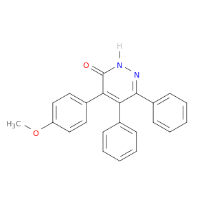 3(2H)-Pyridazinone,4-(4-methoxyphenyl)-5,6-diphenyl-