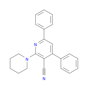 3-Pyridinecarbonitrile, 4,6-diphenyl-2-(1-piperidinyl)-
