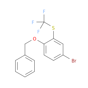 Benzene, 4-bromo-1-(phenylmethoxy)-2-[(trifluoromethyl)thio]-