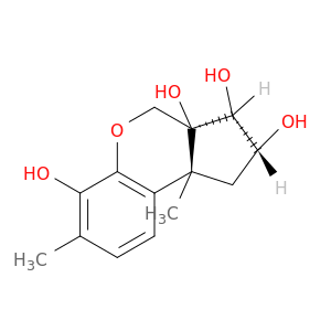 (2r,3r,3as,9br)-7,9b-dimethyl-1,2,3,9b-tetrahydrocyclopenta[c]chromene-2,3,3a,6(4h)-tetrol