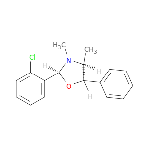 Oxazolidine, 2-(2-chlorophenyl)-3,4-dimethyl-5-phenyl-, (2S,4S,5R)-