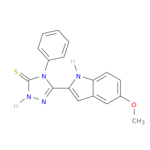 3H-1,2,4-Triazole-3-thione,2,4-dihydro-5-(5-methoxy-1H-indol-2-yl)-4-phenyl-
