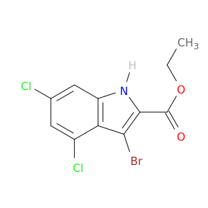 1H-Indole-2-carboxylic acid, 3-bromo-4,6-dichloro-, ethyl ester