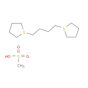 METHANESULFONIC ACID; 1-[4-(2,3,4,5-TETRAHYDROTHIOPHEN-1-YL)BUTYL]-2,3,4,5-TETRAHYDROTHIOPHENE