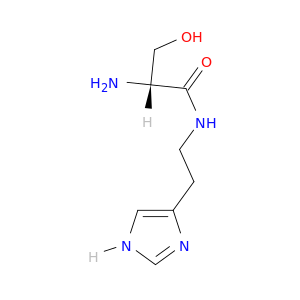 Propanamide, 2-amino-3-hydroxy-N-[2-(1H-imidazol-4-yl)ethyl]-, (2R)-