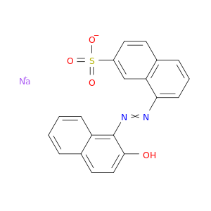 2-萘磺酸,8-[2-(2-羟基-1-萘基)二亚苯基]-,钠盐(1：1)