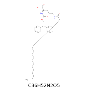 N2-[(9H-芴-9-基甲氧基)羰基]-N5-(1-氧代十六烷基)-L-鸟氨酸