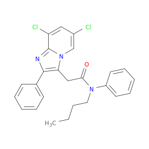 Imidazo[1,2-a]pyridine-3-acetamide, N-butyl-6,8-dichloro-N,2-diphenyl-