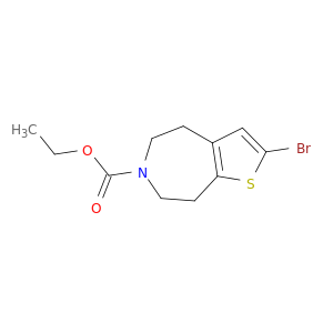 6H-Thieno[2,3-d]azepine-6-carboxylicacid, 2-bromo-4,5,7,8-tetrahydro-, ethyl ester