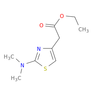 4-Thiazoleacetic acid, 2-(dimethylamino)-, ethyl ester