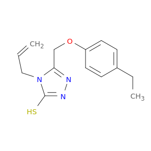 4-Allyl-5-((4-ethylphenoxy)methyl)-4H-1,2,4-triazole-3-thiol
