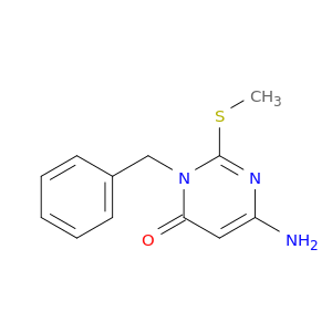 4(3H)-Pyrimidinone, 6-amino-2-(methylthio)-3-(phenylmethyl)-