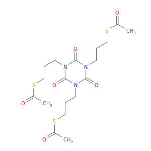 Ethanethioic acid,S,S',S''-[(2,4,6-trioxo-1,3,5-triazine-1,3,5(2H,4H,6H)-triyl)tri-3,1-propanediyl]ester (9CI)
