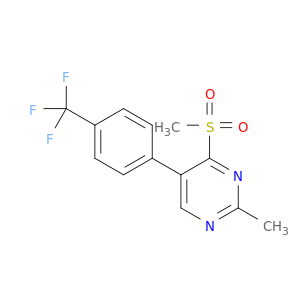 Pyrimidine, 2-methyl-4-(methylsulfonyl)-5-[4-(trifluoromethyl)phenyl]-