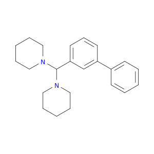 Piperidine, 1,1'-([1,1'-biphenyl]-3-ylmethylene)bis-