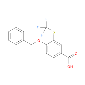 Benzoic acid, 4-(phenylmethoxy)-3-[(trifluoromethyl)thio]-