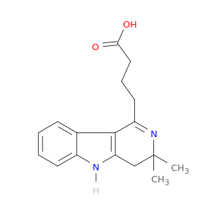 3H-Pyrido[4,3-b]indole-1-butanoic acid, 4,5-dihydro-3,3-dimethyl-