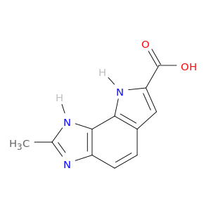Pyrrolo[2,3-e]benzimidazole-7-carboxylic acid, 1,8-dihydro-2-methyl-