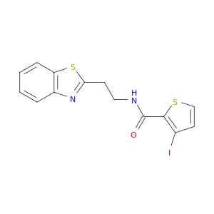 2-Thiophenecarboxamide, N-[2-(2-benzothiazolyl)ethyl]-3-iodo-