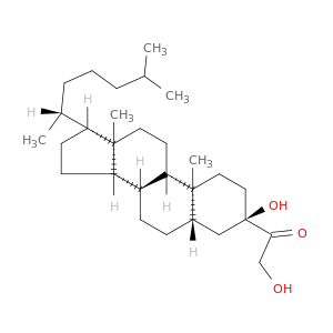 Ethanone, 2-hydroxy-1-[(3a,5a)-3-hydroxycholestan-3-yl]-