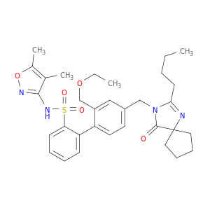 4'-[(2-丁基-4-氧代-1,3-二氮杂螺[4.4]壬-1-烯-3-基)甲基]-N-(4,5-二甲基-3-异恶唑基)-2'-(乙氧基甲基)-[1,1'-联苯]-2-磺酰胺