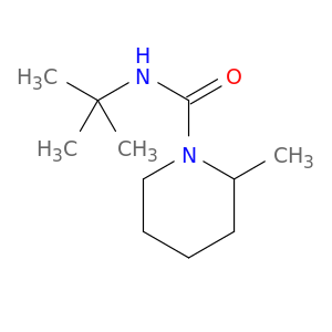 1-Piperidinecarboxamide, N-(1,1-dimethylethyl)-2-methyl-