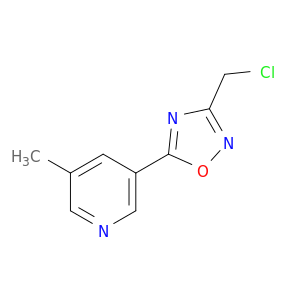 3-[3-(chloromethyl)-1,2,4-oxadiazol-5-yl]-5-methylpyridine