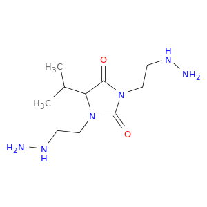 2,4-Imidazolidinedione, 1,3-bis(2-hydrazinylethyl)-5-(1-methylethyl)-