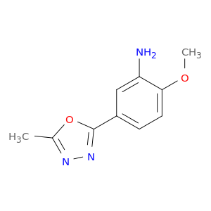 2-Methoxy-5-(5-methyl-1,3,4-oxadiazol-2-yl)aniline