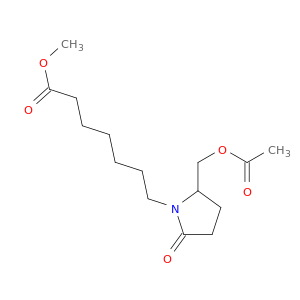 1-Pyrrolidineheptanoic acid, 2-[(acetyloxy)methyl]-5-oxo-, methyl ester