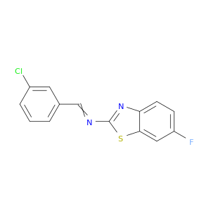 2-Benzothiazolamine, N-[(3-chlorophenyl)methylene]-6-fluoro-