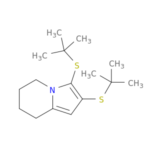 Indolizine, 2,3-bis[(1,1-dimethylethyl)thio]-5,6,7,8-tetrahydro-