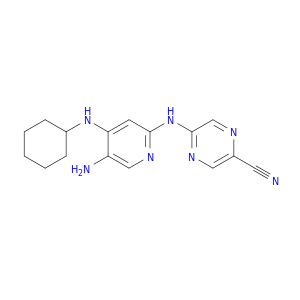 5-((5-Amino-4-(cyclohexylamino)pyridin-2-yl)amino)pyrazine-2-carbonitrile
