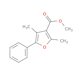 3-Furancarboxylic acid, 2,4-dimethyl-5-phenyl-, methyl ester