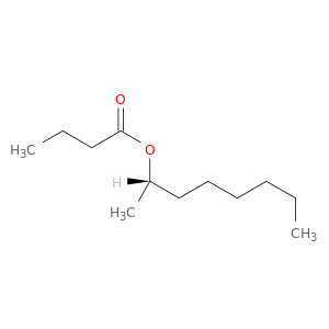 Butanoic acid, (1S)-1-methylheptyl ester