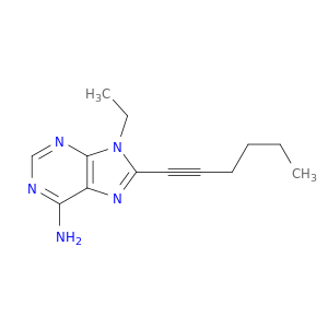9H-Purin-6-amine, 9-ethyl-8-(1-hexynyl)-