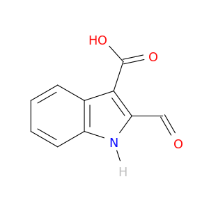 1H-Indole-3-carboxylic acid, 2-formyl-
