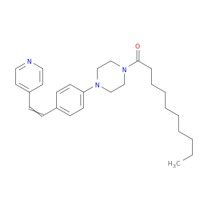 Piperazine, 1-(1-oxodecyl)-4-[4-[2-(4-pyridinyl)ethenyl]phenyl]-