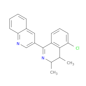 Quinoline, 3-(5-chloro-3,4-dihydro-3,4-dimethyl-1-isoquinolinyl)-