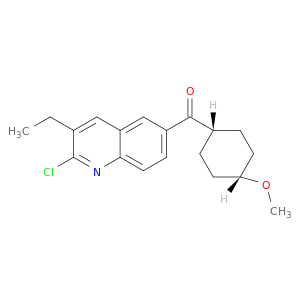 Methanone, (2-chloro-3-ethyl-6-quinolinyl)(cis-4-methoxycyclohexyl)-