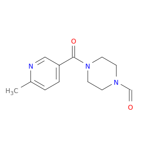1-Piperazinecarboxaldehyde, 4-[(6-methyl-3-pyridinyl)carbonyl]-